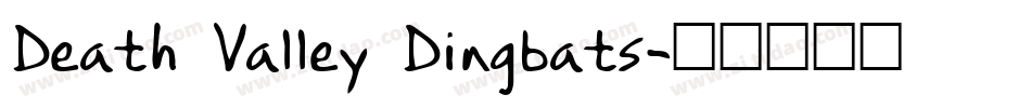 Death Valley Dingbats字体转换